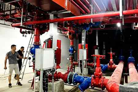 摩斯国际管道式离心泵在越南岘港酒店使用现场