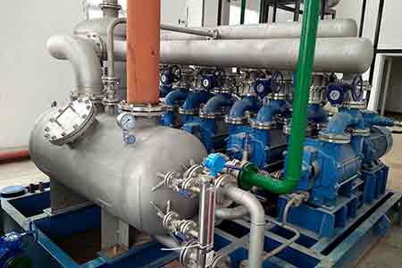 摩斯国际液环泵机组在昆明积大制药股份有限公司使用现场