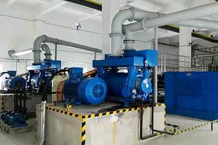 摩斯国际液环泵机组在沈东热电厂脱硫项目使用现场